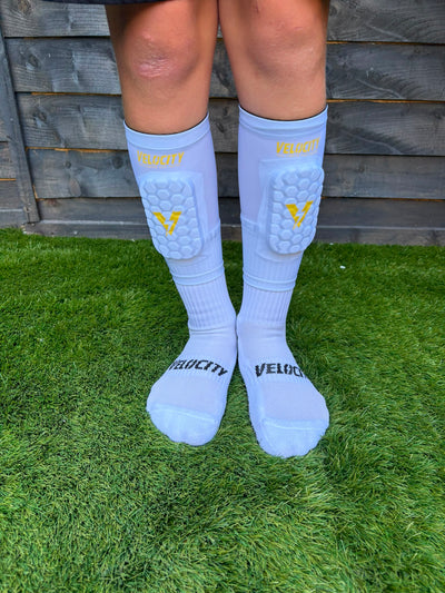 Shin Pads White/Yellow